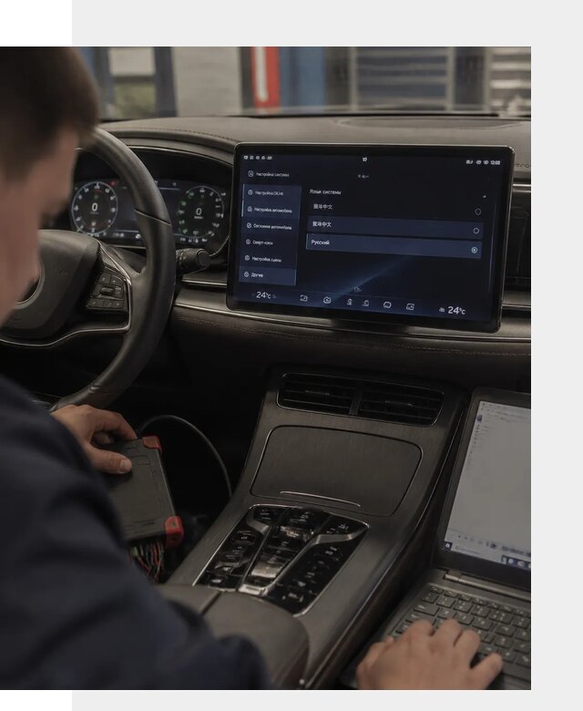 Русификация автомобиля BYD HAN для эксплуатации в Старой Руссе